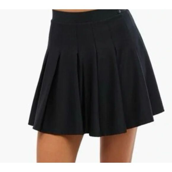 Boutique NWT Match Point mini skirt pleated black mini skirt with attached short - Picture 1 of 8